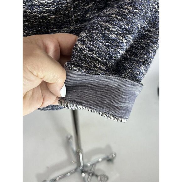 Vince Womens Blue Tweed Drape Neck Open Blazer Jacket Size XS - Picture 11 of 15